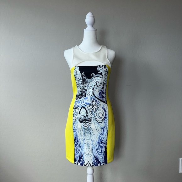 Do & Be Color-block Body-con Dress - Picture 3 of 9